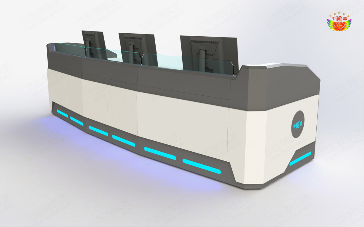 集控中心操作台效果图