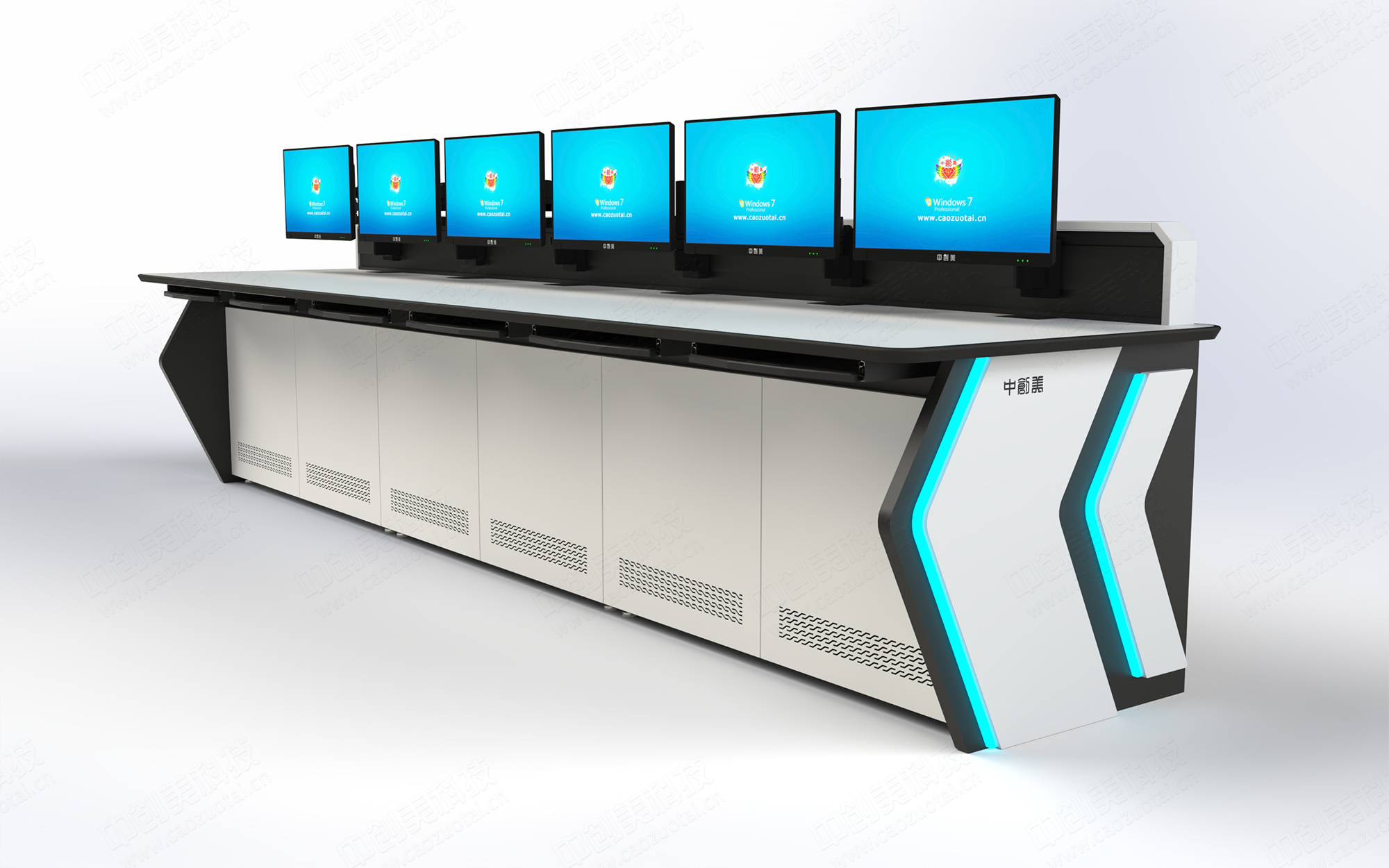 监控操作台图片