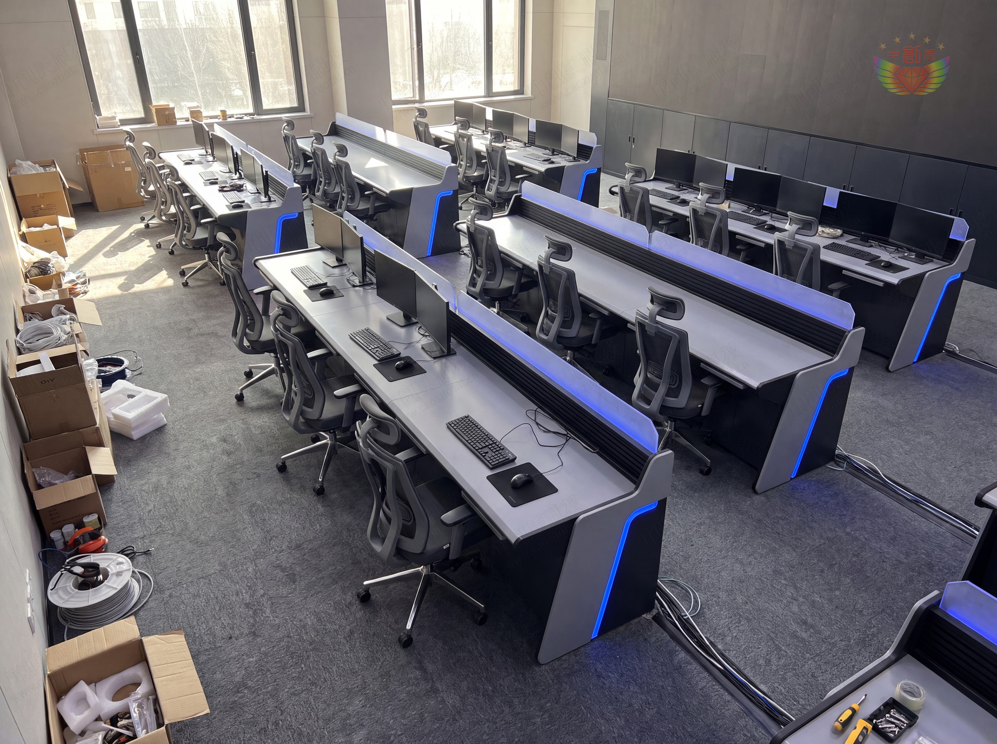 监控操作台样式图