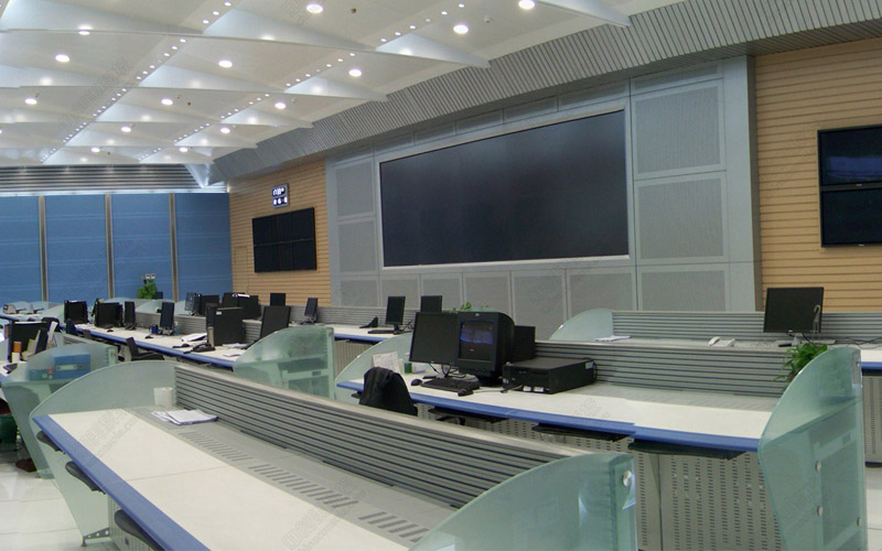 首都机场三号航站楼航空管制区视频监控控制台案例照片
