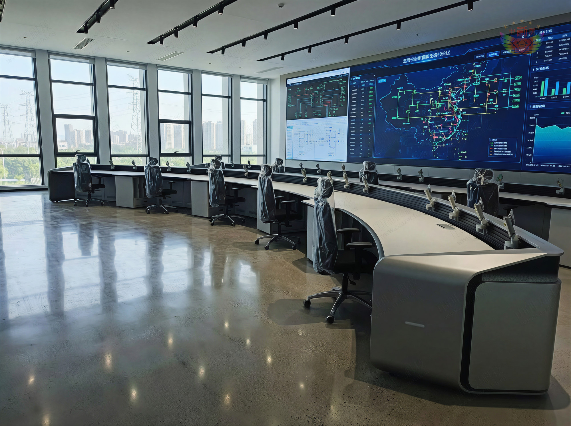 指挥中心操作台照片