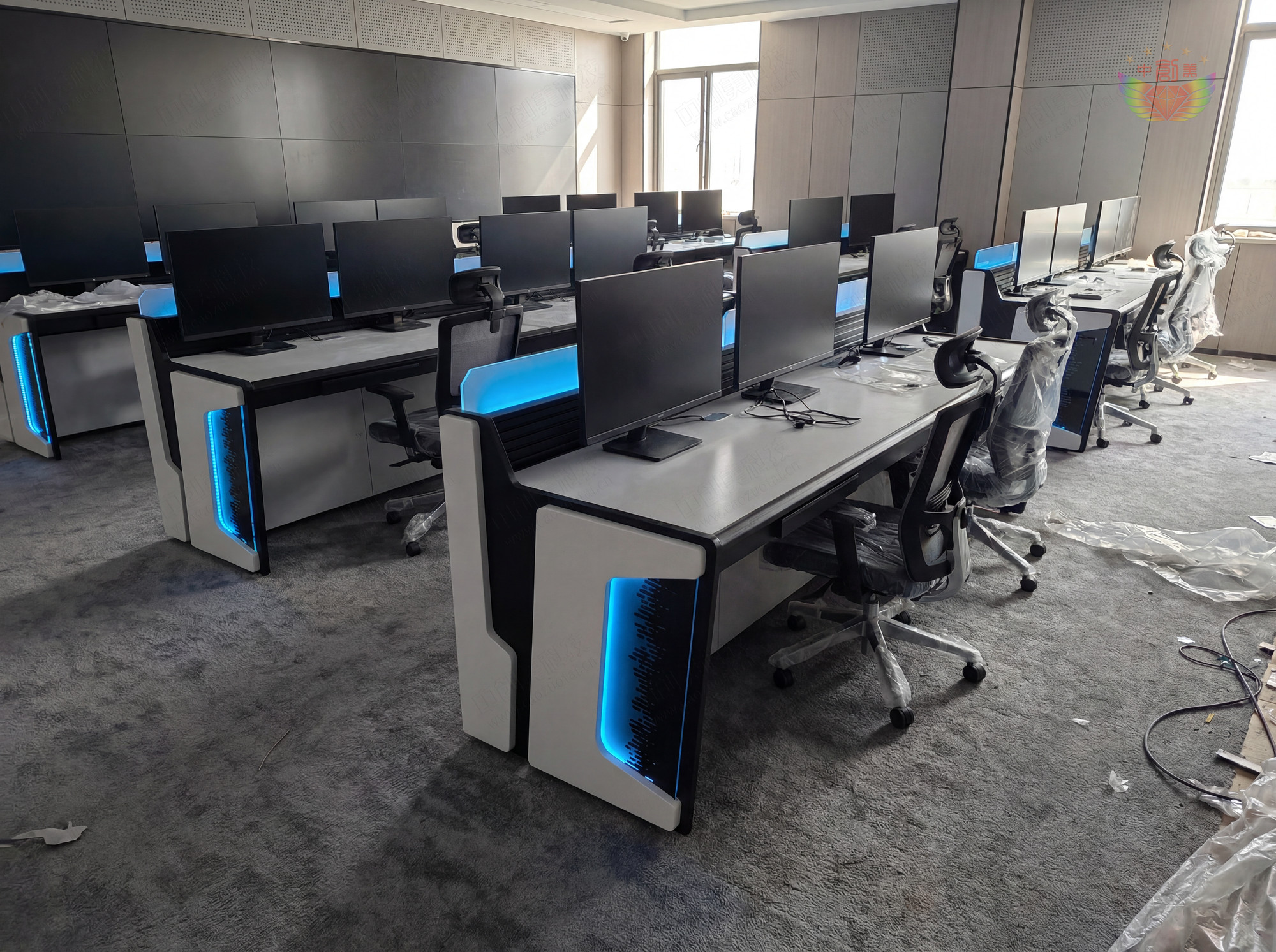 指挥中心操作台效果图