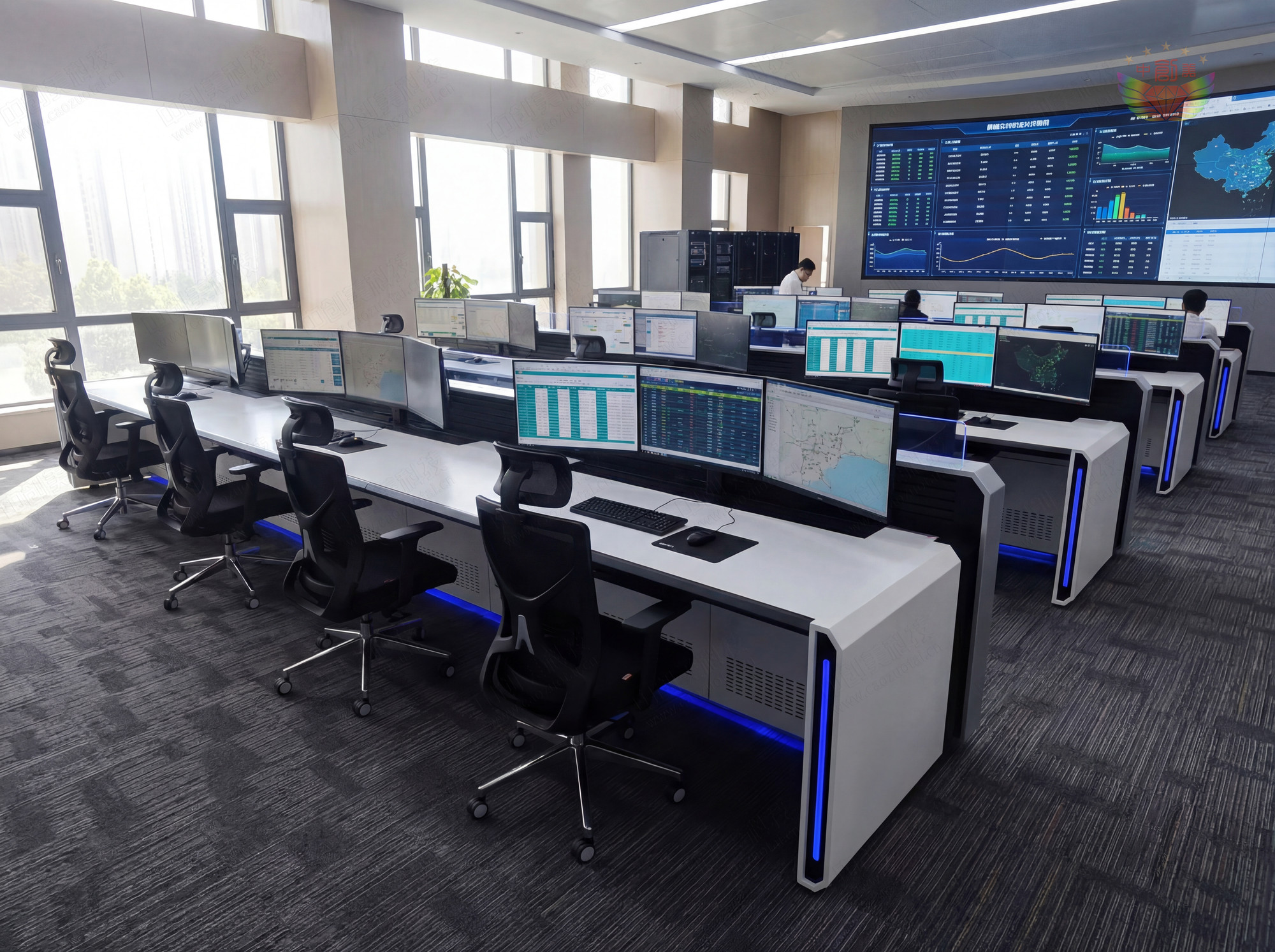 指挥中心操作台图片