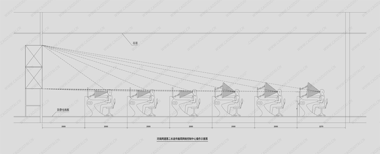 指挥中心空间设计示意图