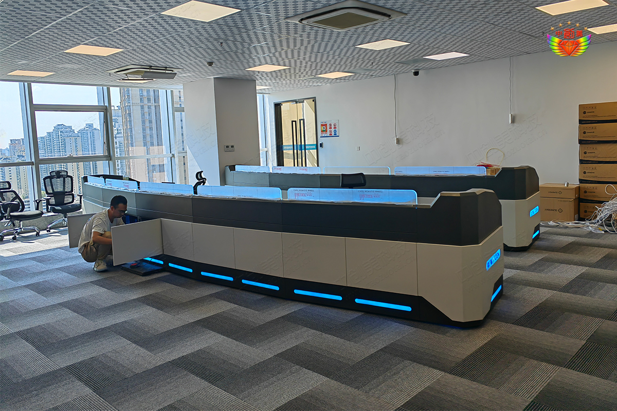 智慧城市指挥中心监控操作台样式图